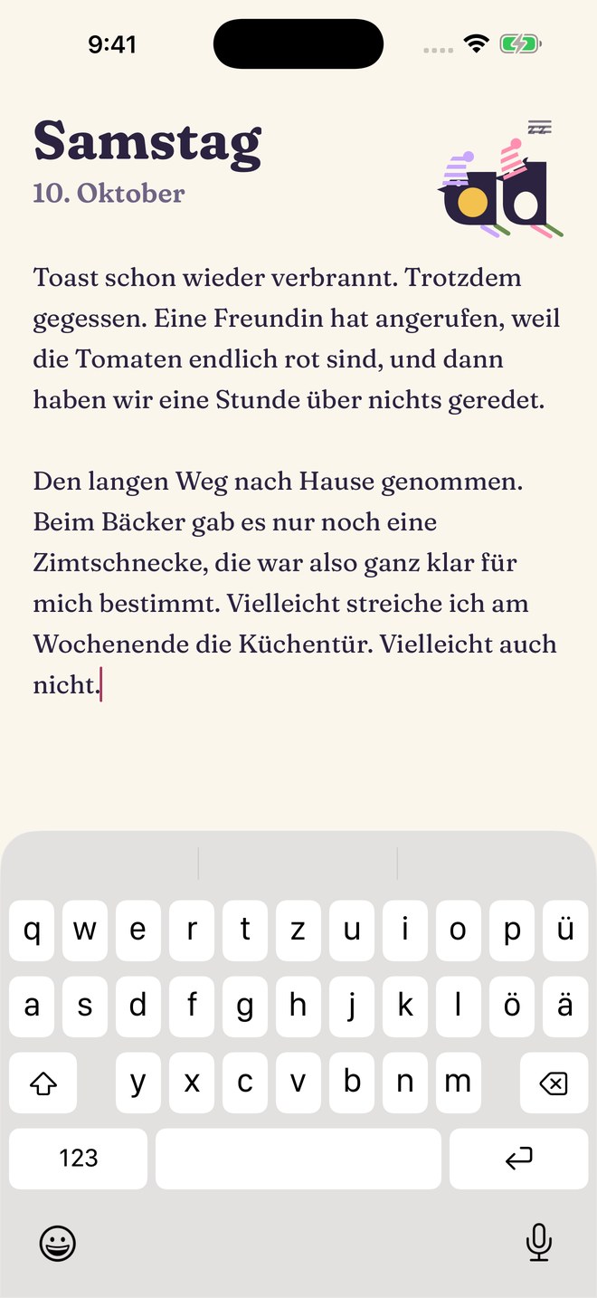 Daymint nach Mitternacht: Dot und Dash mit Schlafmützen über der Seite.
